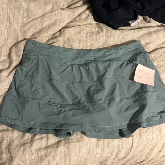 *RARE* Lululemon Tidewater Teal Pace Rival Skirt